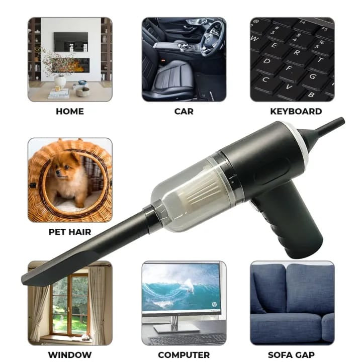 ortable Mini Vacuum Cleaner – USB Rechargeable Handheld Cleaner for Home, Car & Office