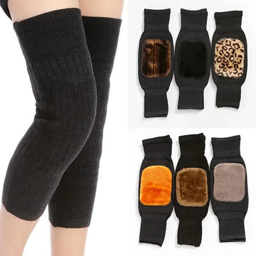 1 Pair Thermal Knee Warmers | Winter Warm Knee Protector for Men & Women | Soft, Stretchable & Comfortable Knee Support