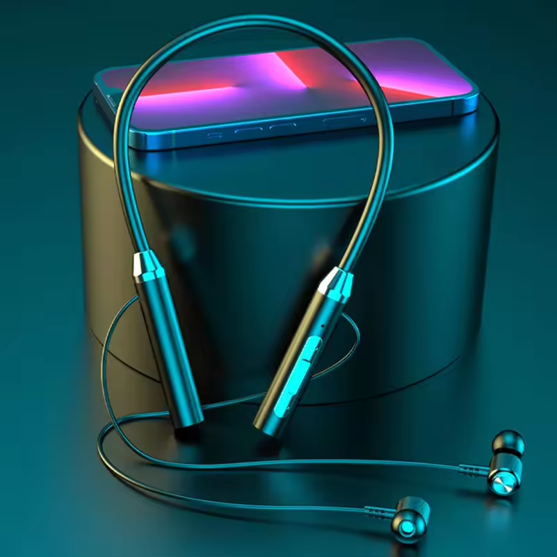 Universal Bluetooth Neckband Earphones – Wireless Headphones with Long Battery Backup