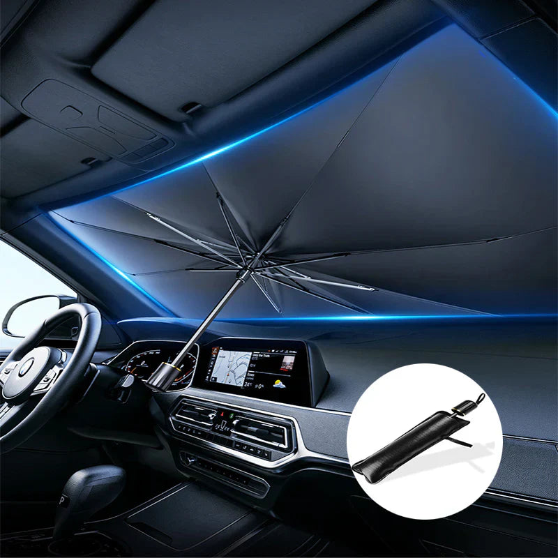 Car Umbrella Sunshade – Foldable Windshield Protector for Heat & UV Protection