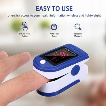 Fingertip Pulse Oximeter – Blood Oxygen & Heart Rate Monitor | Portable & Accurate Health Device