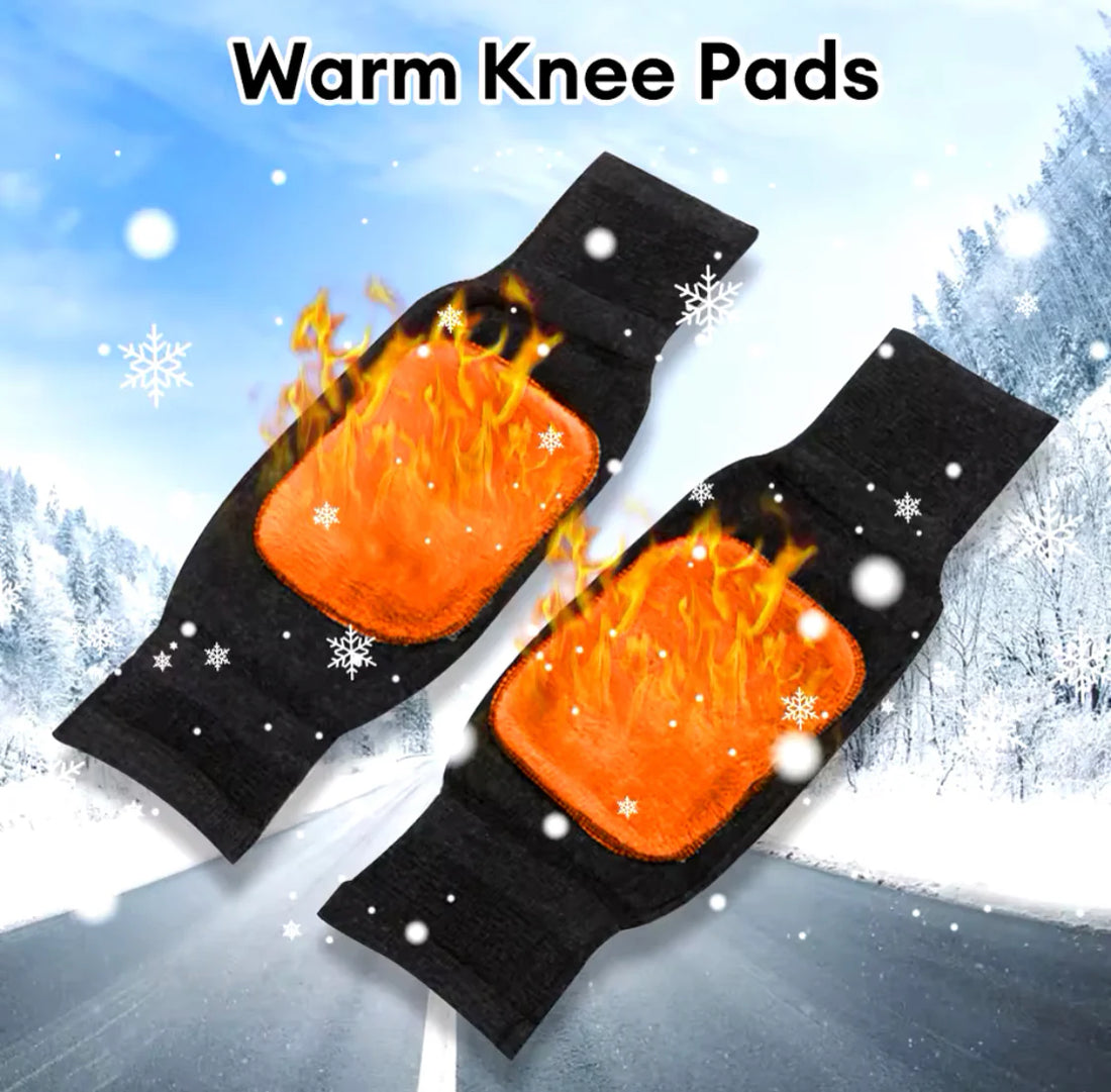 1 Pair Thermal Knee Warmers | Winter Warm Knee Protector for Men & Women | Soft, Stretchable & Comfortable Knee Support