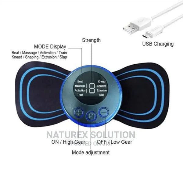 EMS Smart Mini Massager – Portable Muscle Stimulator for Pain Relief & Relaxation