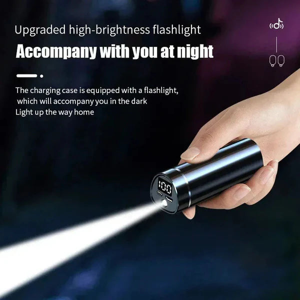 M18 Pro Bluetooth Earbuds – Wireless Earphones with LED Display & Long Battery Life