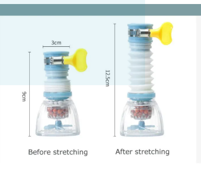 360° Rotatable Faucet Extender – 2 Modes High Pressure Water-Saving Kitchen & Bathroom Accessory