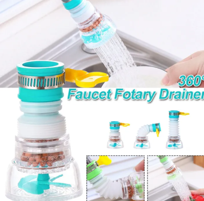 360° Rotatable Faucet Extender – 2 Modes High Pressure Water-Saving Kitchen & Bathroom Accessory