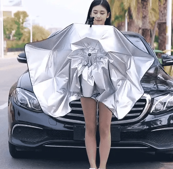 Car Umbrella Sunshade – Foldable Windshield Protector for Heat & UV Protection